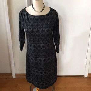 NWT ADORABLE BLACK & GRAY LOLA SHIFT DRESS